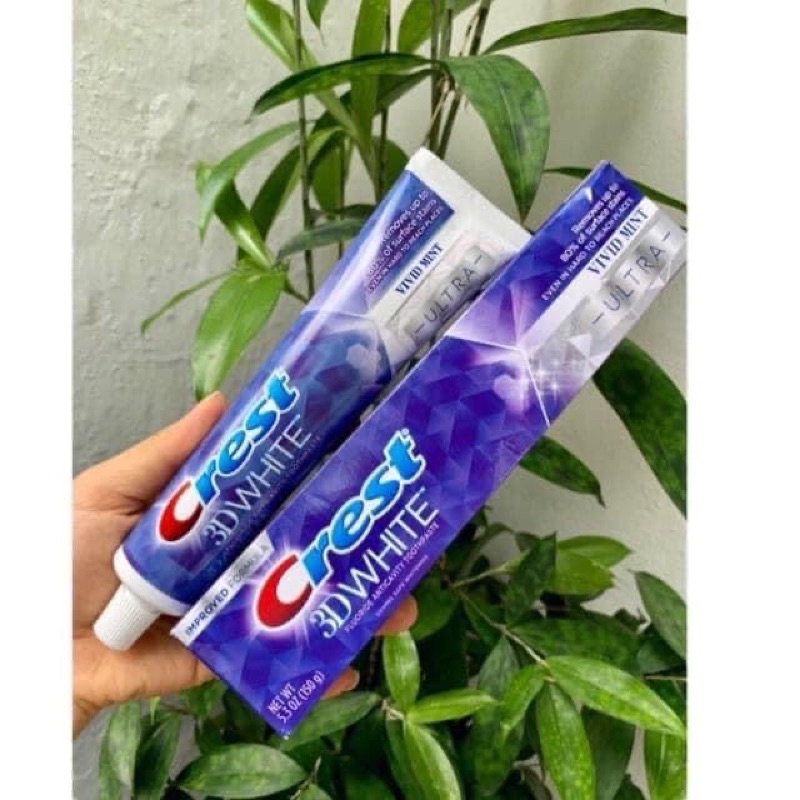 [ MẪU MỚI CỦA 170Gr ] KEM ĐÁNH RĂNG CREST 3D WHITE ADVANCED 158Gr - MỸ