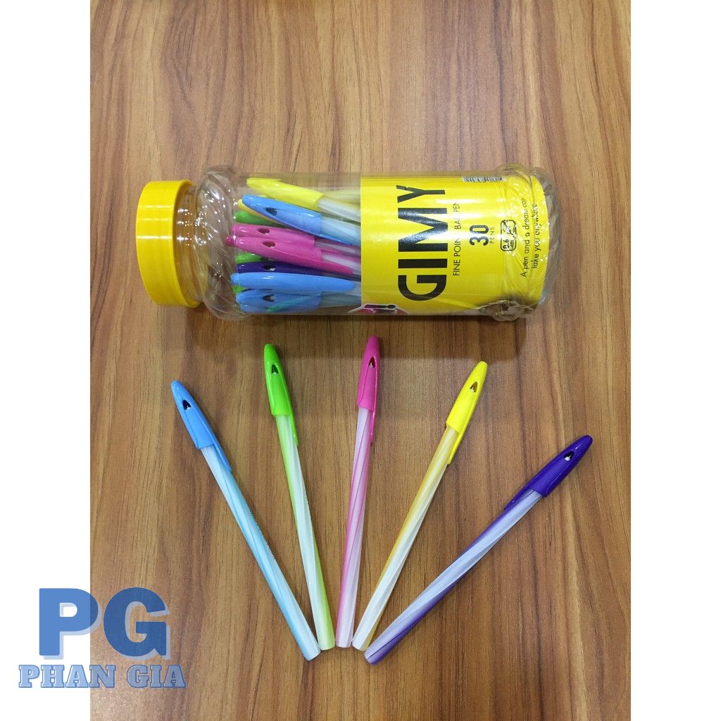 Bút bi Gimy Mực xanh ngòi 0.6mm