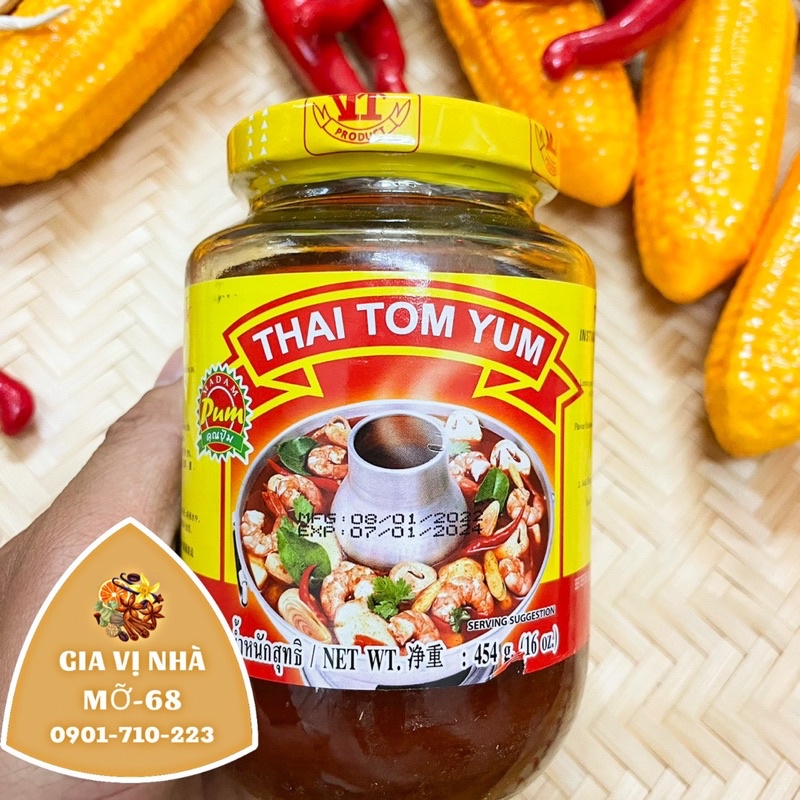 Gia vị lẩu thái Tomyum chánh hiệu - trọng lượng 454gr