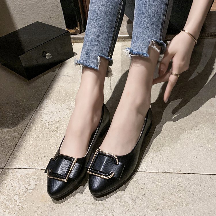 IELGY Giày Cao Gót Công Sở Có Khóa Cài Dành Cho Nữ