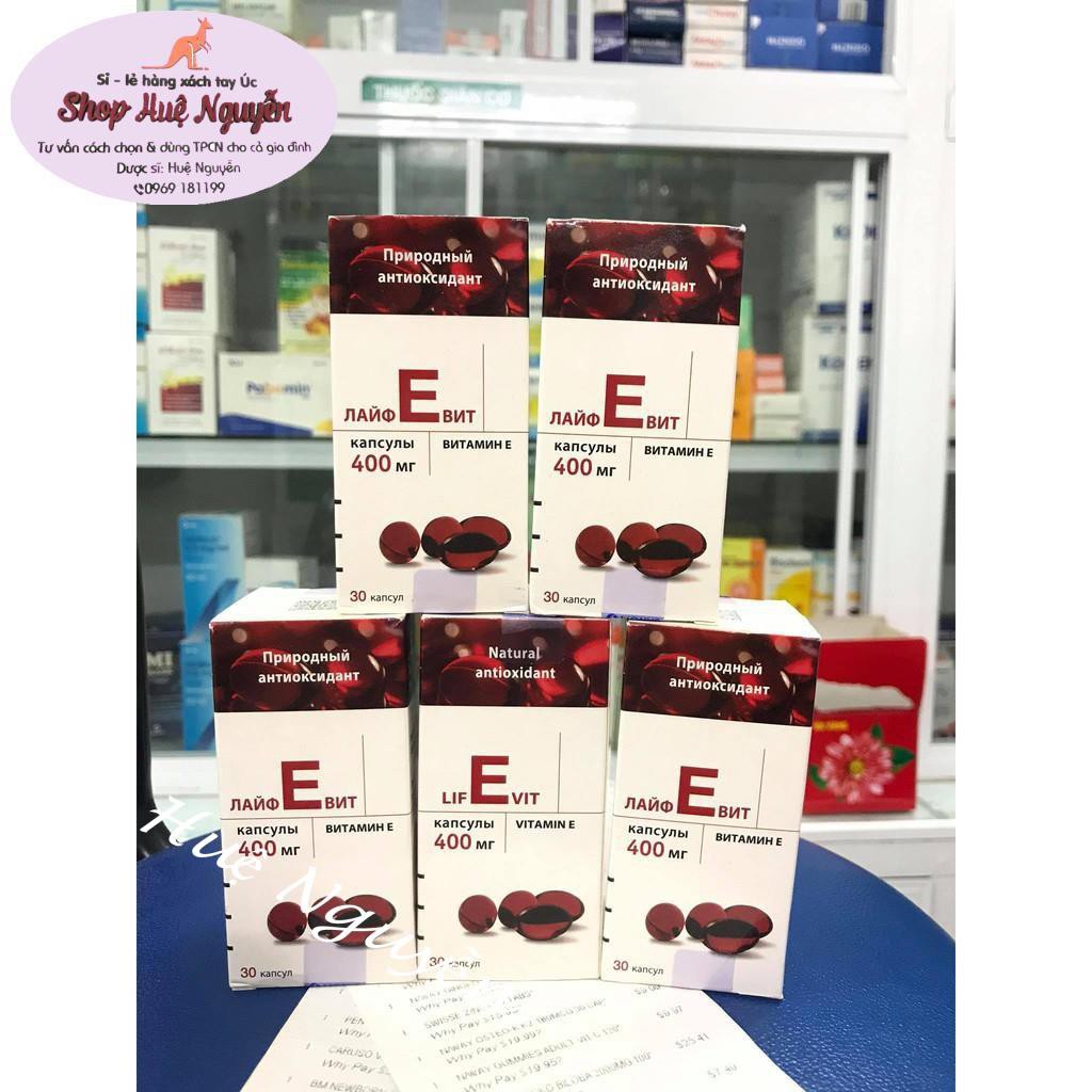 VITAMIN E ĐỎ NGA 400MG LIFEVIT CỦA NGA