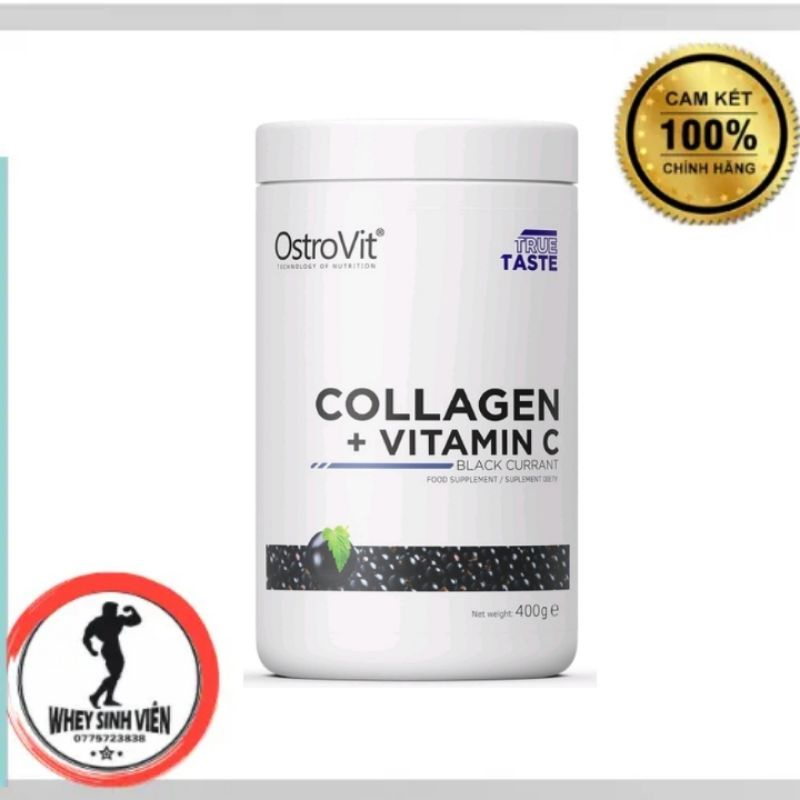 OSTROVIT COLLAGEN + VITAMIN C - HỖ TRỢ LÀM ĐẸP DA, MÓNG, TÓC, ĐỀ KHÁNG SỨC KHỎE  WHEYSINHVIEN.COM