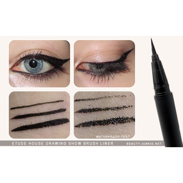 Bút kẻ mắt Karadium Waterproof Brush Liner Black