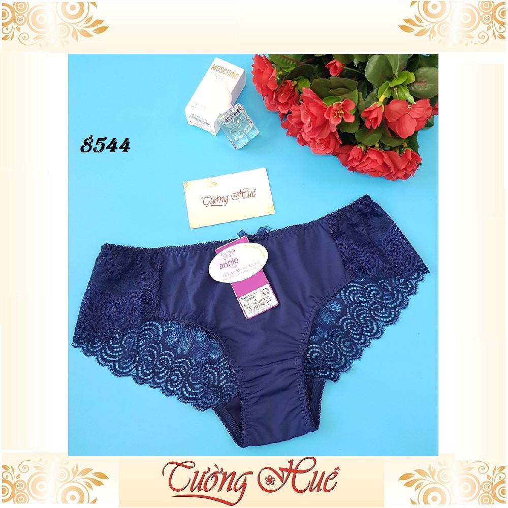 Quần lót nữ annie QE 8544 trơn phối ren phía sau.