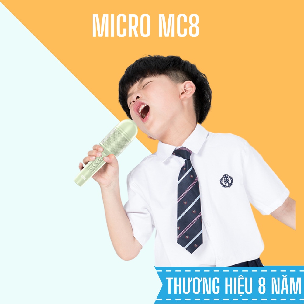 Micro kèm loa hát MC8 - Âm thanh trầm