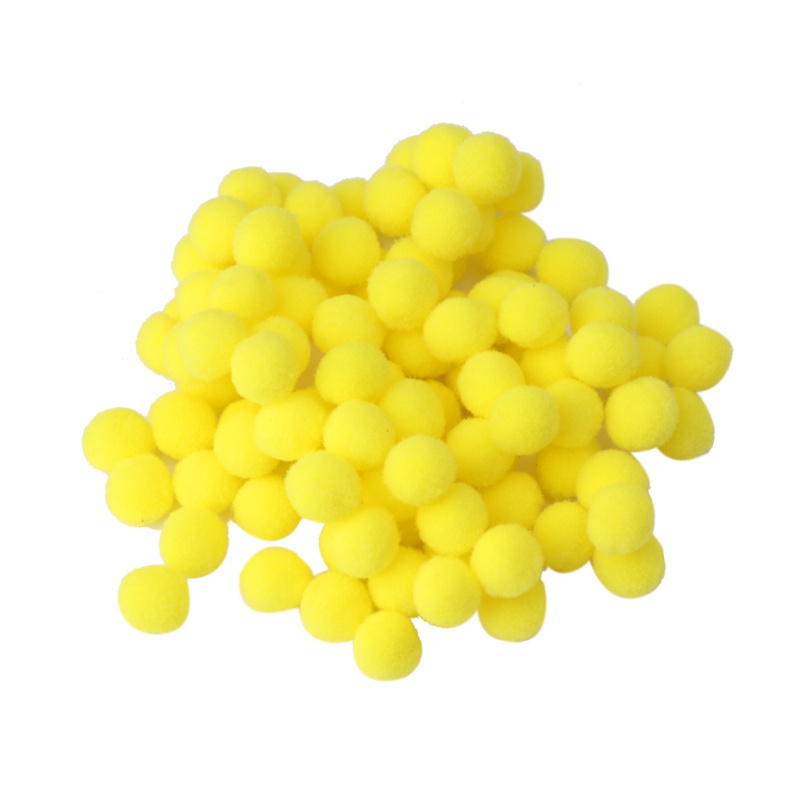 Set 100 Quả Cầu pom pom Dùng Để Làm Đồ Trang Trí Thủ Công Đa Năng Tiện Dụng Mới
