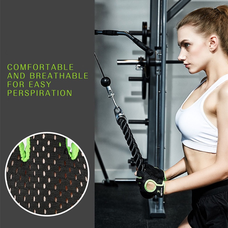 [COD&amp;Ready] Non slip and breathable fingerless gloves for sports training