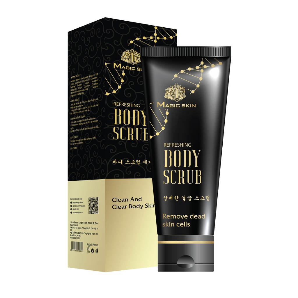 Gel TẨY DA CHẾT BODY Magic skin Body Scrub Gel👍 Loại bỏ tế bào chết và bụi bẩn ✔ CHÍNH HÃNG