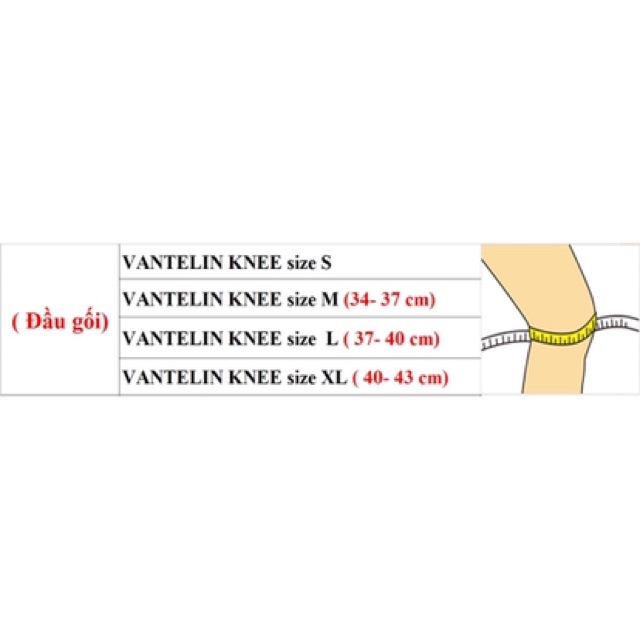 {CHÍNH HÃNG} BĂNG BẢO VỆ KHỚP GỐI VANTELIN KNEE SUPPORT