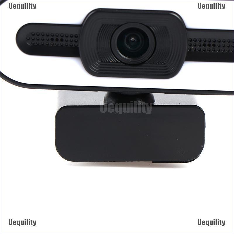 [Uequility] 1PCS 2K Webcam HD w/Microphone Ring Light USB 2.0 Web Camera for PC Laptop