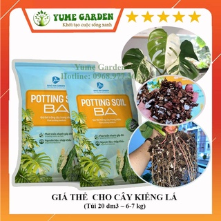 Giá thể cho cây kiểng lá cao cấp POTTING SOIL BA bao 20 dm3 giúp cây sinh trưởng phát triển tốt