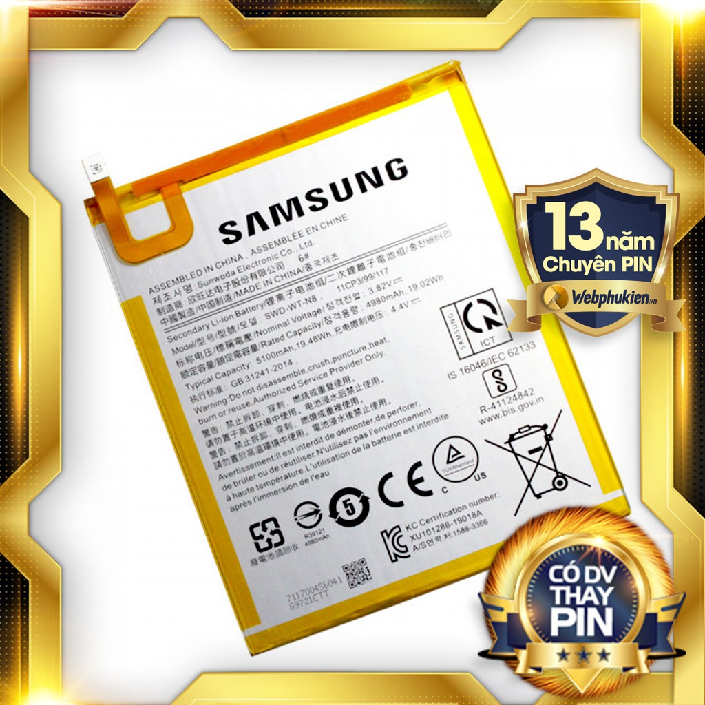 Pin hiệu Webphukien cho Tab A8 8.0 2019 T290 T295 SWD-WT-N8 - 5100mAh