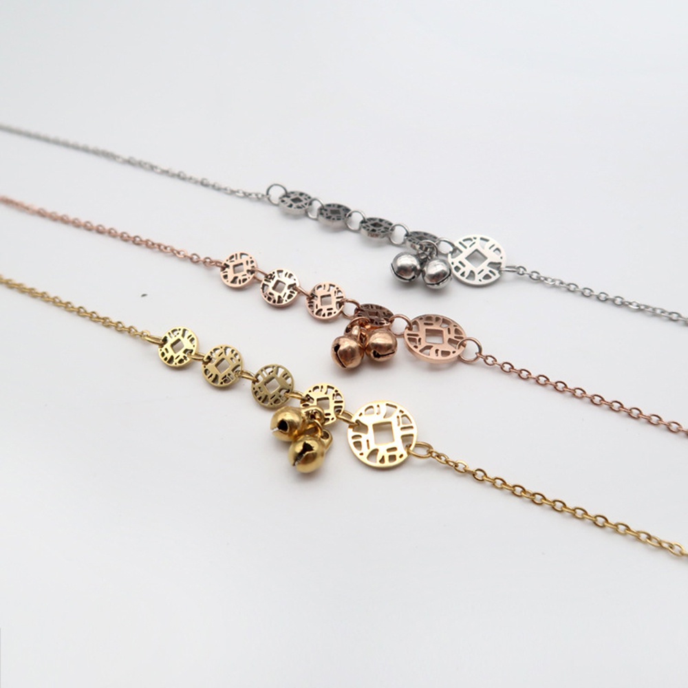 Lắc Chân Hình Đồng Xu Phong Cách boho Thời Trang