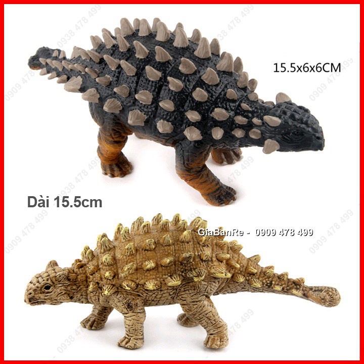 Mô Hình Khủng Long Giáp Lưng Gai Đuôi Búa Ankylosaurus - Size Nhỏ 15cm - 7719