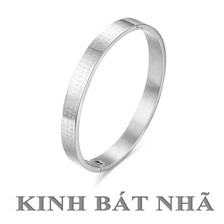 VÒNG TAY BÁT NHÃ TÂM KINH HÌNH TRÒN MÀU TRẮNG - đeo tay vạn sự may