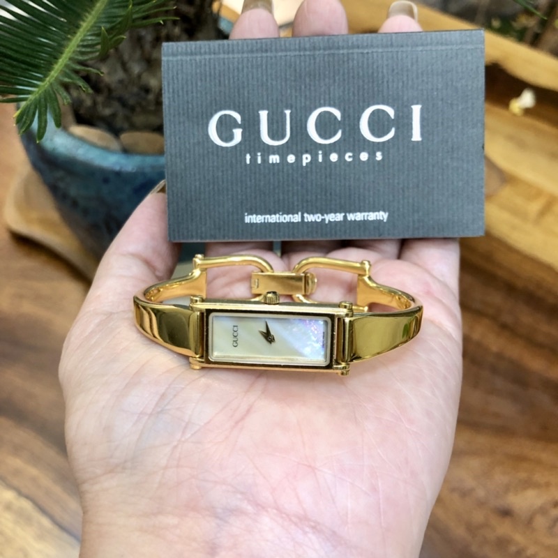 [AUTH]•Đồng hồ nữ Gucci dây kim loại chính hãng• Vui lòng đọc kỹ mô tả của shop•