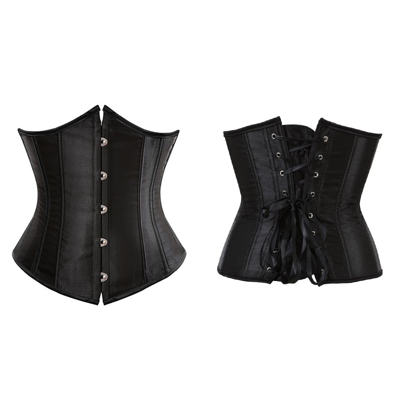 WECHERY Corset Nữ Eo Huấn Luyện Corset Underbust Và Bustiers Đồ Lót Giảm Béo Steampunk