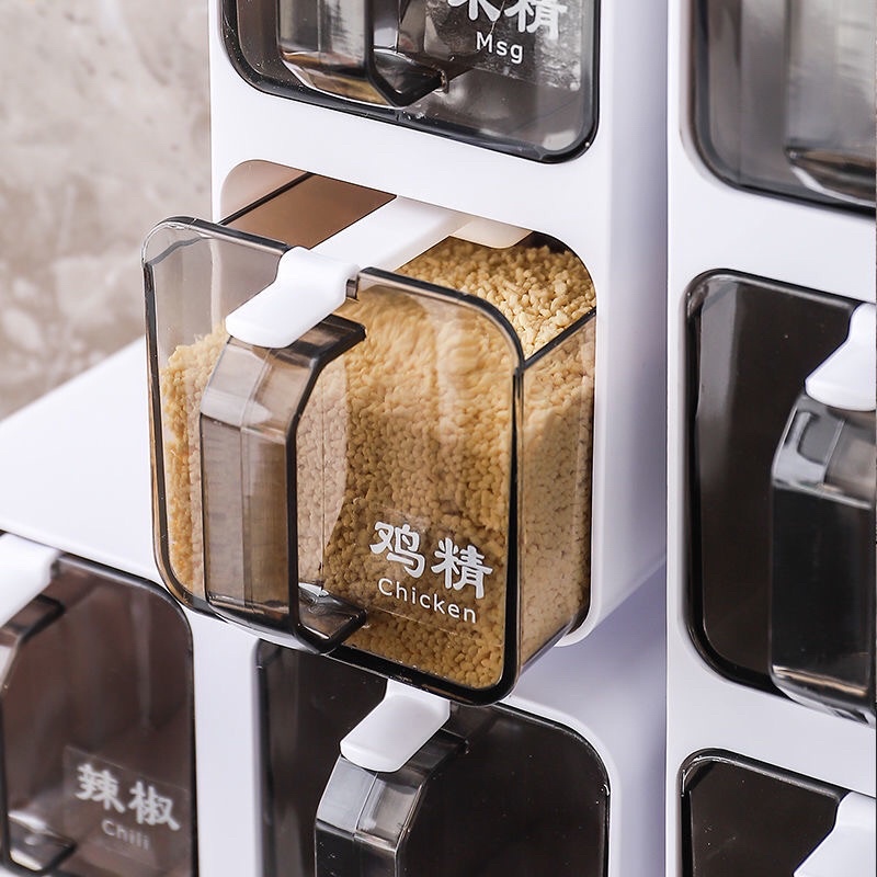 Hộp đựng gia vị treo tường