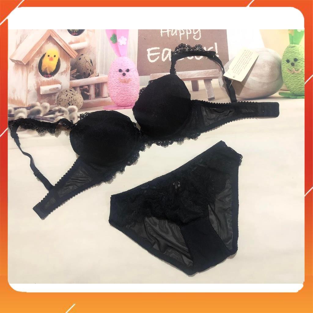 Set bộ đồ lót nữ Man chất liệu ren cao cấp áo có gọng cup chéo, có mút đệm. Mã B10415