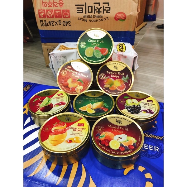 Kẹo Cứng Trái Cây Cavendish & Harvey Đức Đủ Loại 100 gram, 300 gram, 966 gram