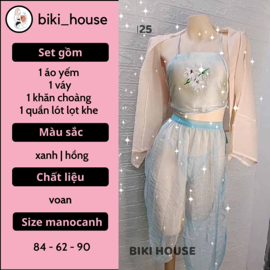Đồ ngủ sexy phong cách Hanfu gợi cảm cao cấp trang phục cổ trang voan xuyên thấu quyến rũ / chụp ảnh cosplay BIKI N789 | BigBuy360 - bigbuy360.vn