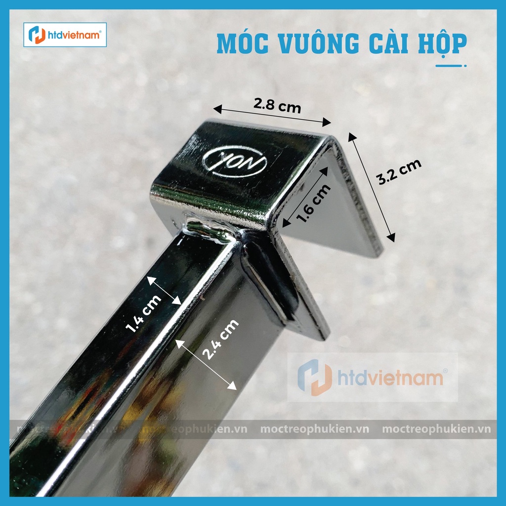 Móc vuông treo quần áo shop thời trang