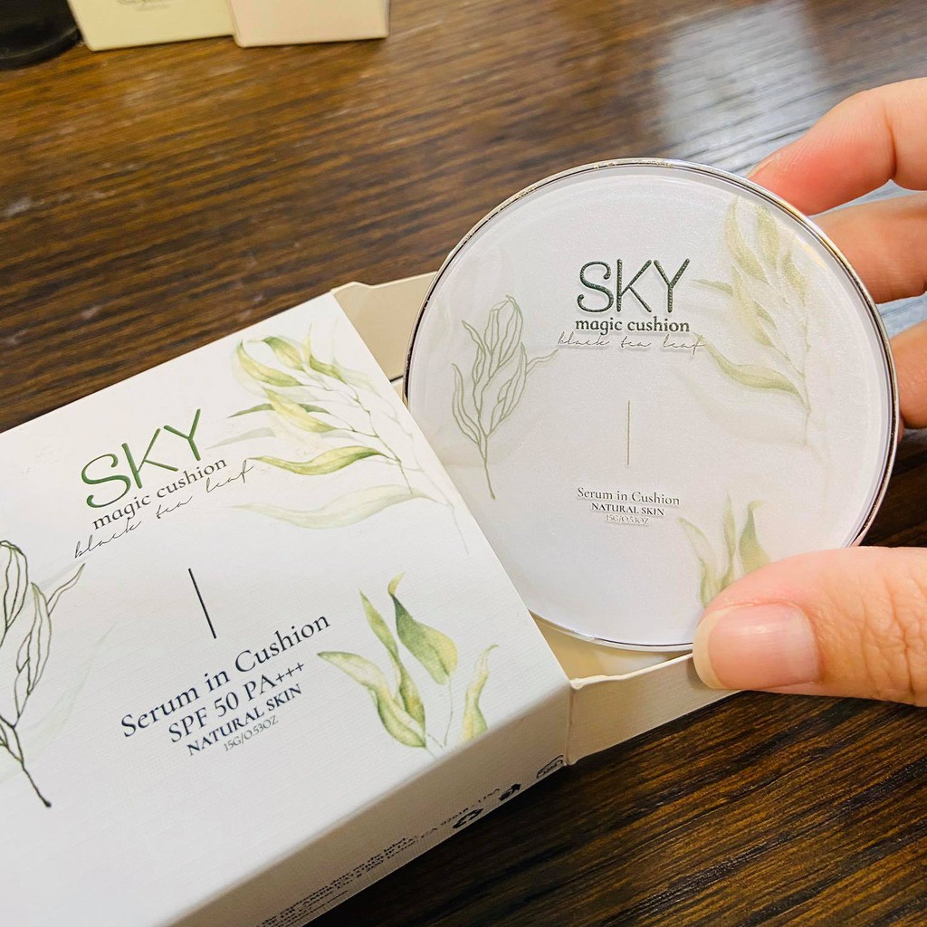 Phấn Hơi Sương Sky Phiên Bản Serum Trà Đen 15g | BigBuy360 - bigbuy360.vn