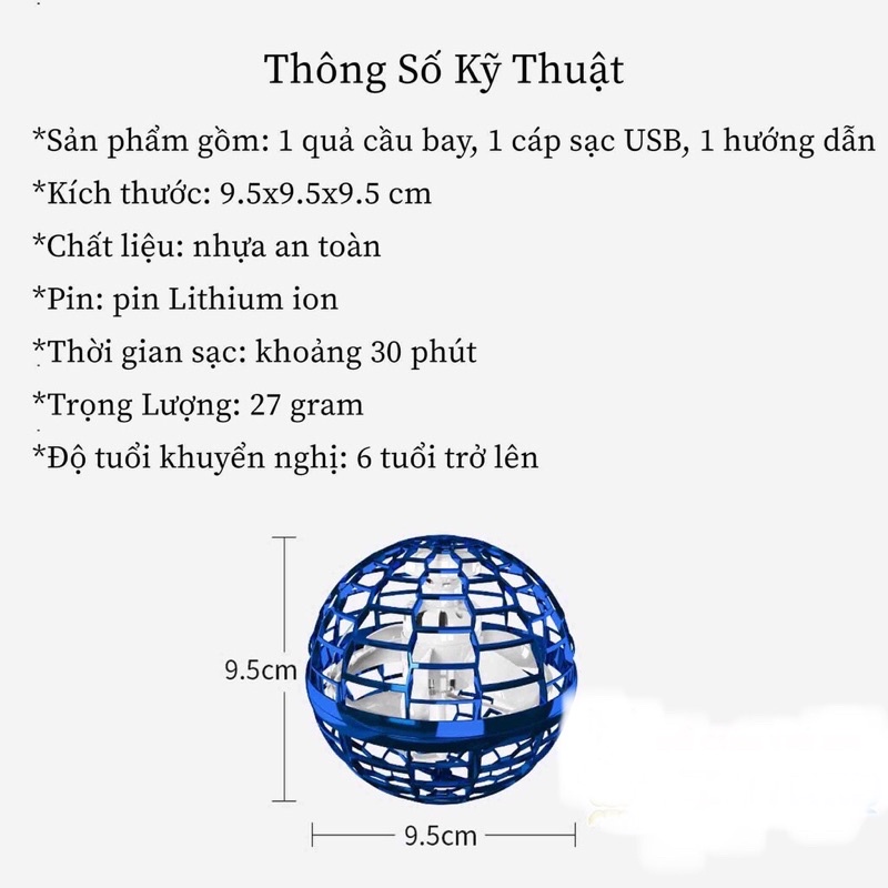 Siêu Hot-Quả Cầu Bay Ma Thuật-UFO-đồ chơi giải trí tuyệt vời