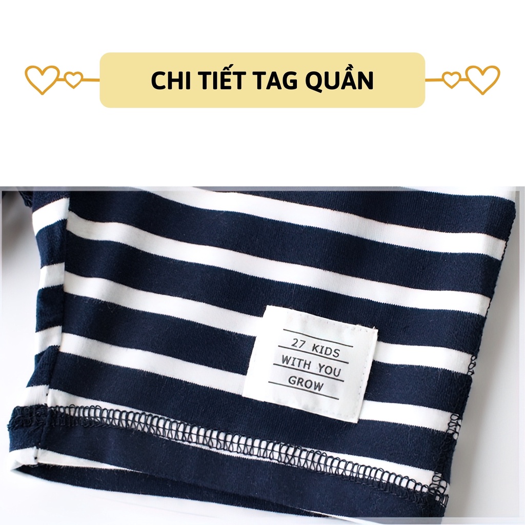 Quần short bé trai 27Kids sooc đùi thể thao nam vải Cotton cho trẻ từ 2-10 tuổi BSPS4