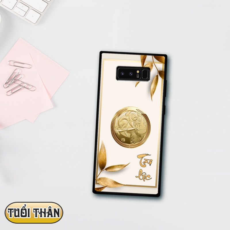 Ốp lưng kính 3D 12 con giáp - Samsung galaxy Note 8