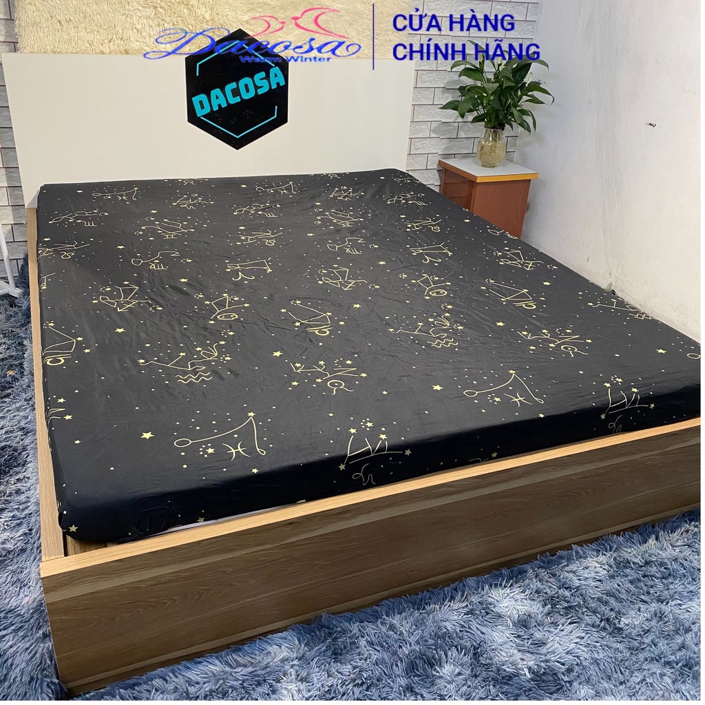 Ga trải giường DACOSA cotton poly bo chun sẵn