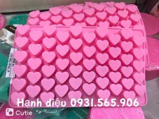 Khuôn Silicone Vĩ Trái Tim 55C