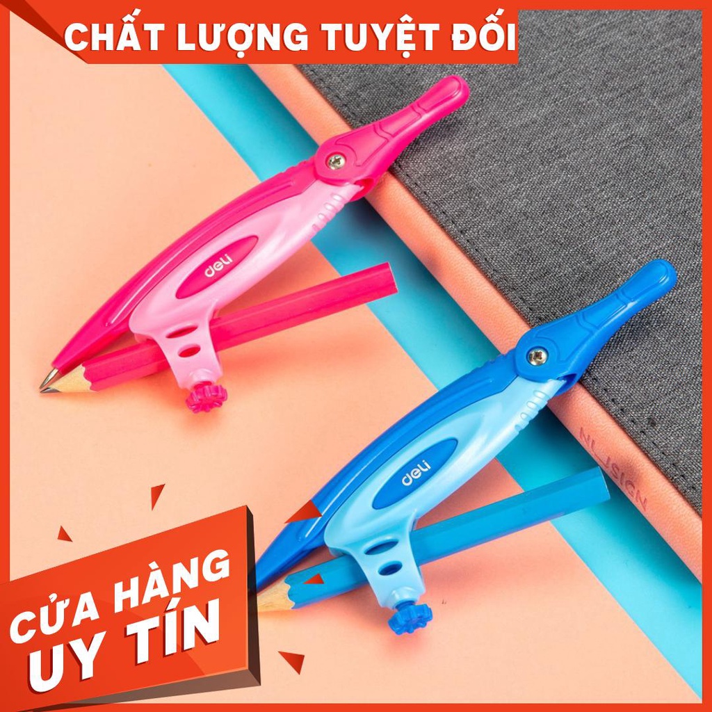 Compa DELI Hồng, xanh - 1 hộp EG20102
