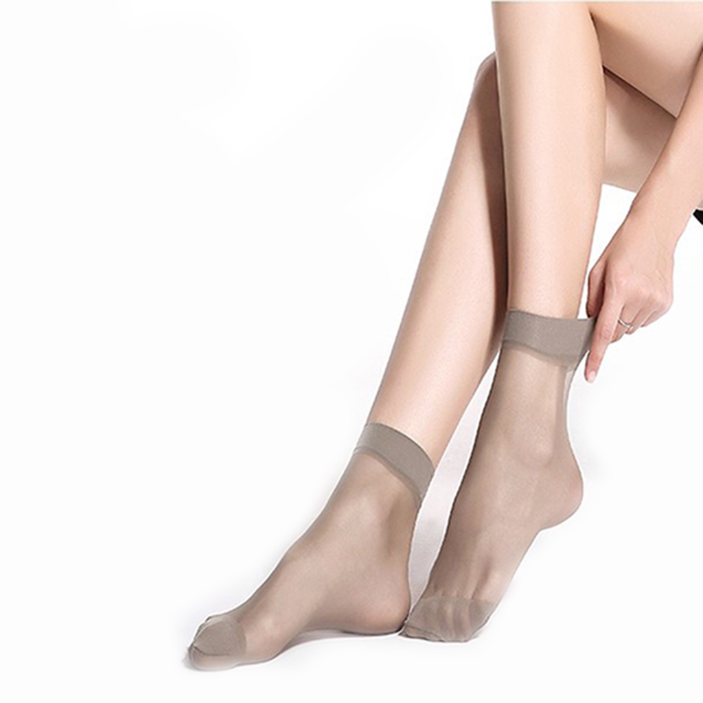 Bộ 10 đôi tất chân xuyên thấu thoáng khí thời trang cho nữ