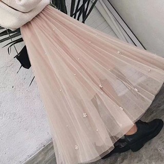 Chân váy von xếp li xòe đính ngọc