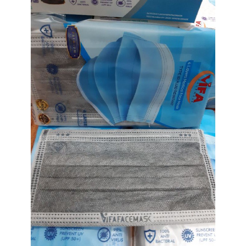 ✅ KHẨU TRANG TẾ 4 LỚP VIFA  HỘP 50 CÁI