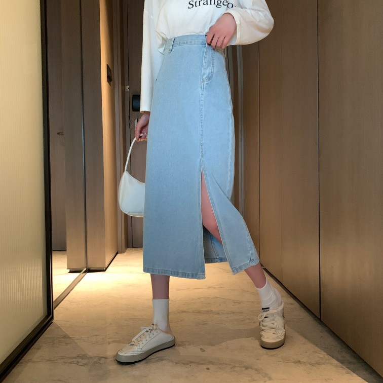 [SẴN] Chân váy jean dài Midi Ulzzang VJD1 | BigBuy360 - bigbuy360.vn