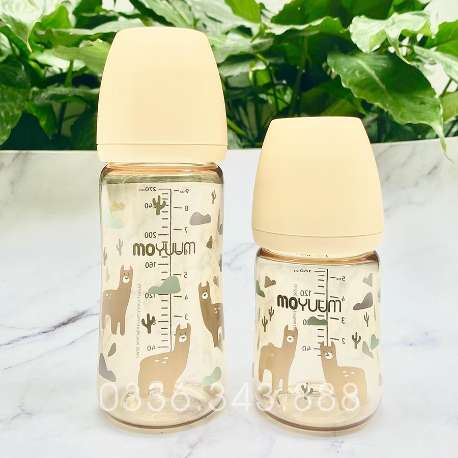 Bình sữa Moyuum Lạc Đà, Moyuum Vàng, Moyuum Llama edition 170ml- 270ml