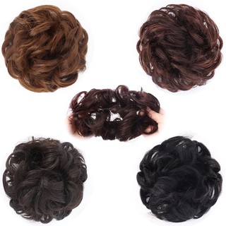 Tóc giả búi 💖FREESHIP💖 Tóc búi xoăn cột J25C, búi xoăn tóc giả, cột búi tóc, búi cột tóc xoăn