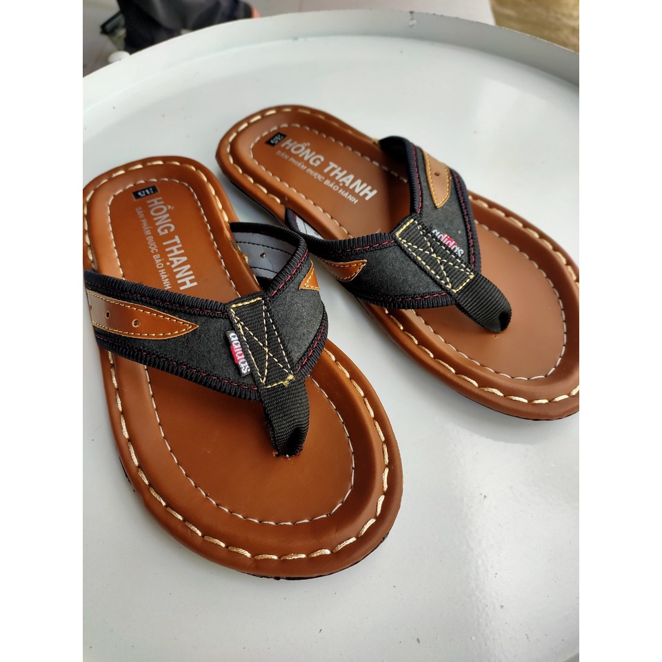 (XẢ KHO)Dép Kẹp Da Nam Cao Cấp Mẫu Mới Siêu Đẹp Hồng Thạnh from lớn
