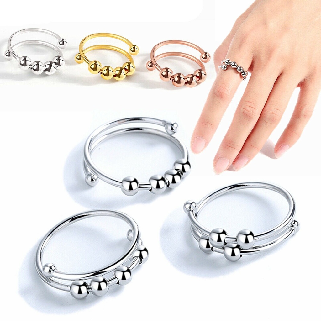 Nhẫn Hở Có Thể Điều Chỉnh Kích Thước Đính Hạt