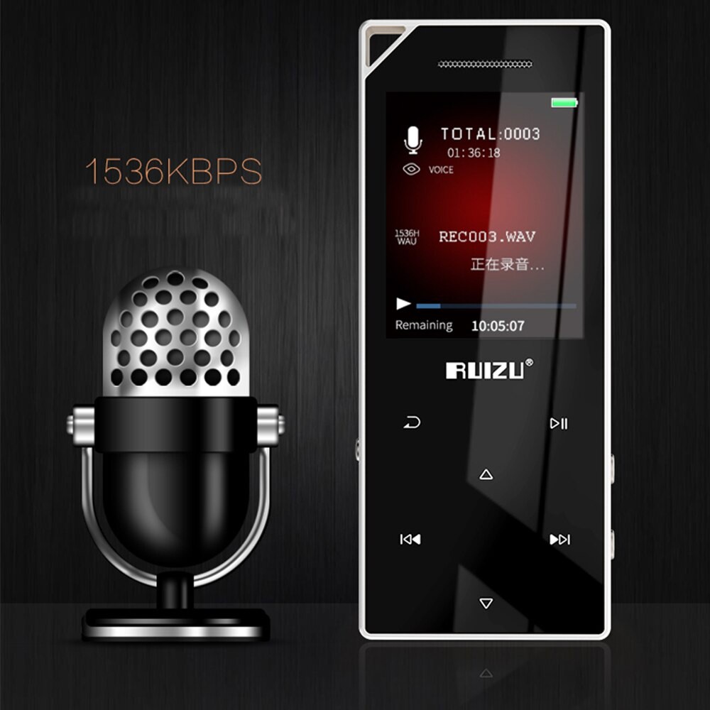 (Quà tặng 99k) Máy nghe nhạc Ruizu D15 Bluetooth hifi lossless tặng kèm tai nghe và quà tặng ( D05 2019)