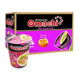 Thùng mỳ  ly omachi tôm chua cay / xốt bò hầm / sườn hầm 12 ly 112gr date mới