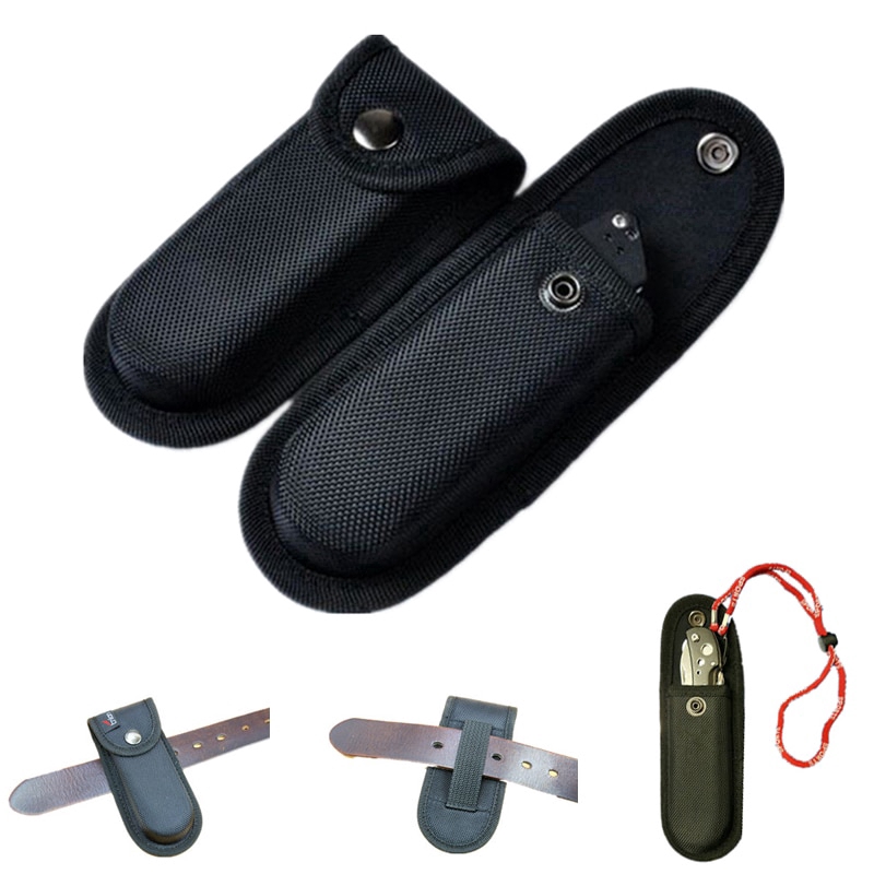 Túi Đựng Dao Gấp Gọn Đeo Thắt Lưng Bằng Nylon Phong Cách Quân Đội