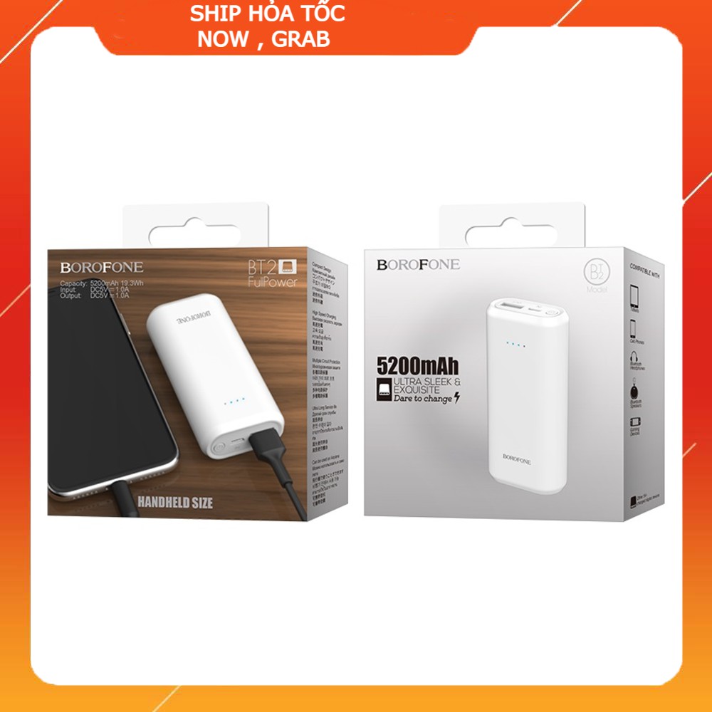 Borofone Việt Nam PIN SẠC DỰ PHÒNG BOROFONE BT2 5200 mAh