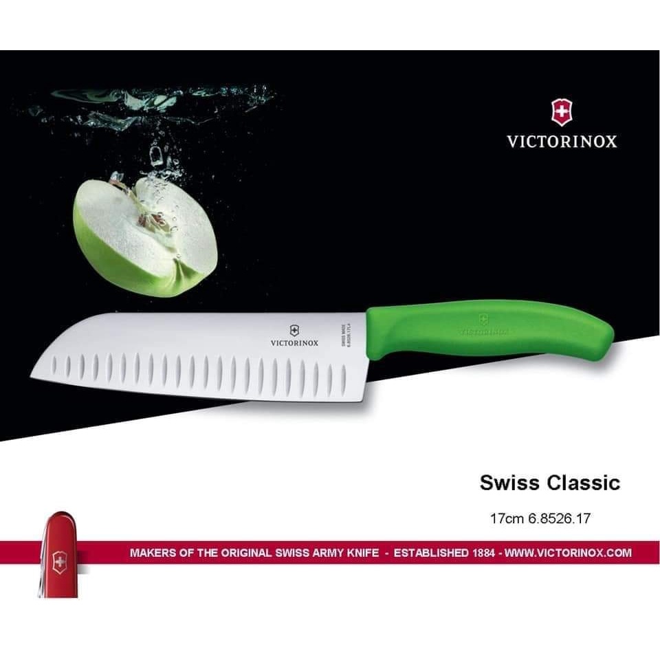 Dao bếp dao thái thịt cao cấp Victorinox dài 17cm cán nhựa siêu sắc bén - Madein Thụy Sỹ