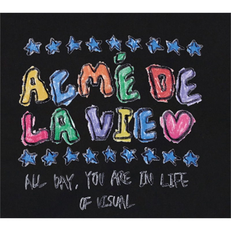 Áo Thun Cotton Tay Ngắn Dáng Rộng In Chữ Acme-de-Lie Thời Trang Thể Thao Cho Nam Và Nữ