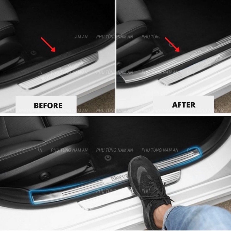 ỐP CHỐNG TRẦY BỆ BƯỚC MERCEDES GLC, C, GLK, E