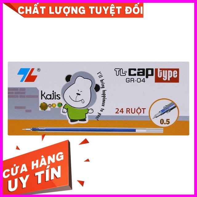 Ngòi Bút Nước 😍FREESHIP😍 Hộp  20 Ruột Bút Gel Thiên Long GR-04 mẫu mới