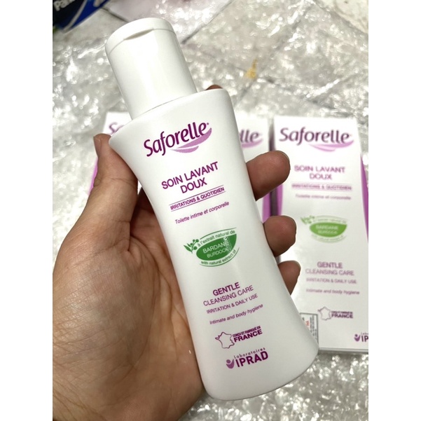 DUNG DỊCH VỆ SINH PHỤ NỮ SAFORELLE CHAI  NHỎ 100ml [XUẤT XỨ PHÁP, HÀNH CHÍNH HÃNG]